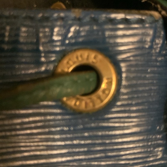 Louis Vuitton Hobo bag - gorgeous in green and blue. - Picture 11 of 11